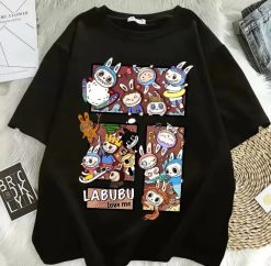 Labubu Squad Black Tee
